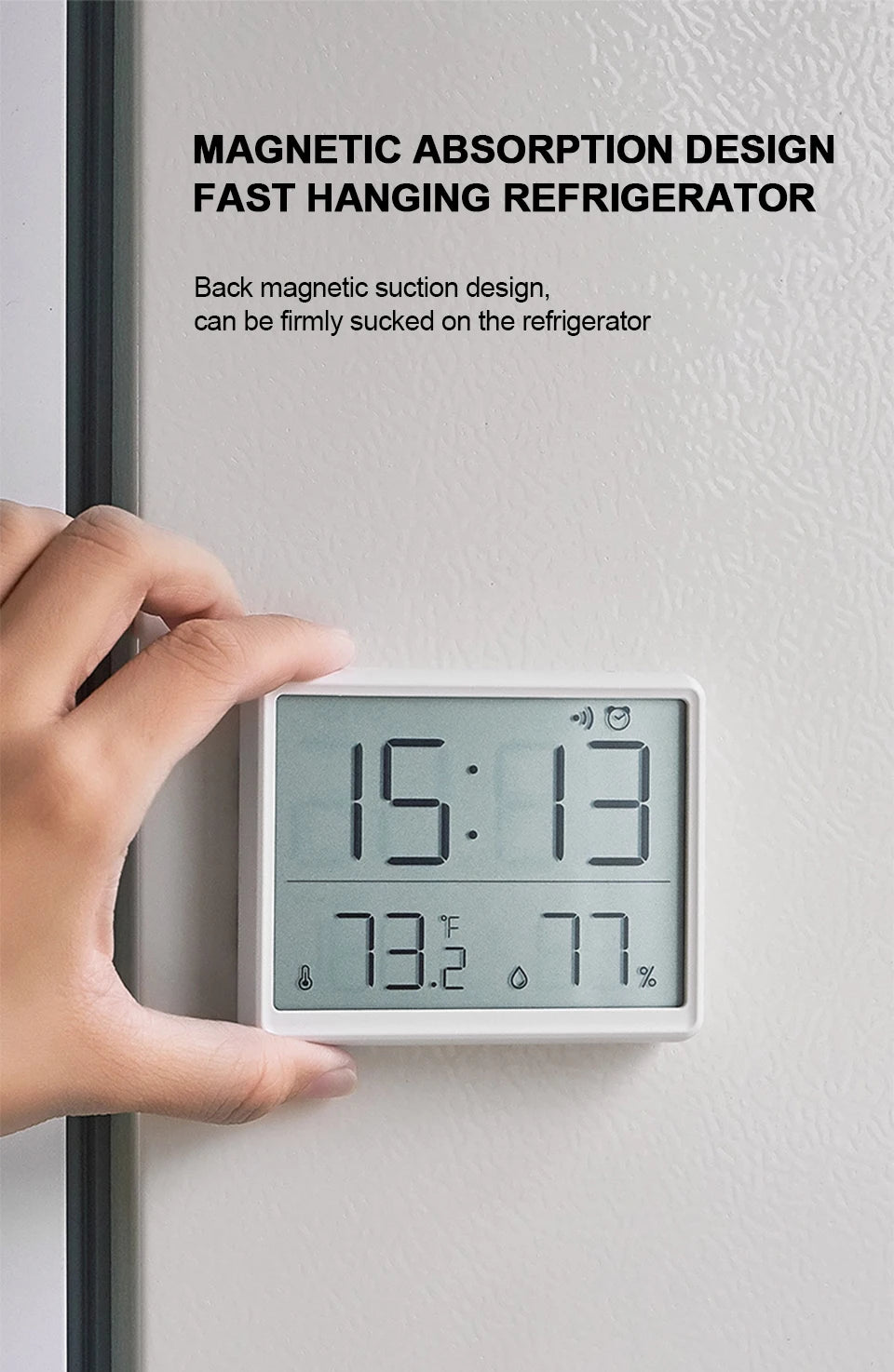 Ultra Thin Digital Alarm Clock with Large Screen - Smarsty