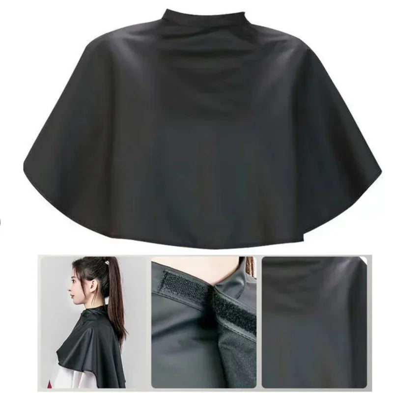 Waterproof Black Hairdressing Cape for Salon Use - Smarsty