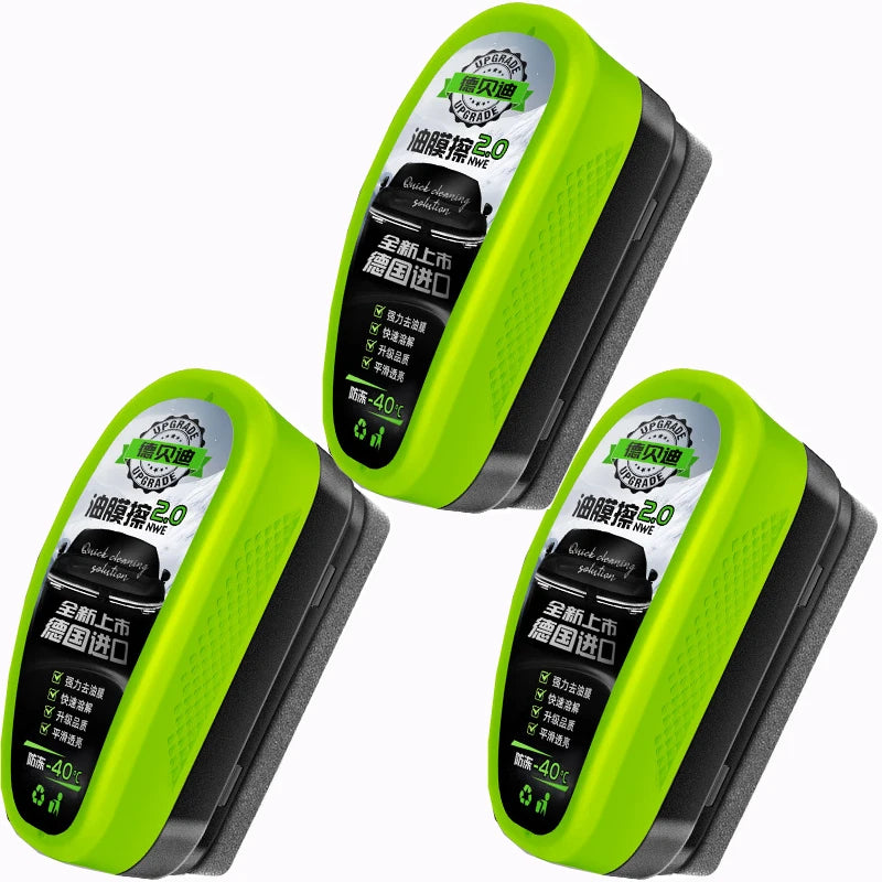 1/2/3pcs Automotive Car Oil Film Cleaning Brush,150ml Glass Oil Film Remover for Car Window,Windshield Brush For Car Care