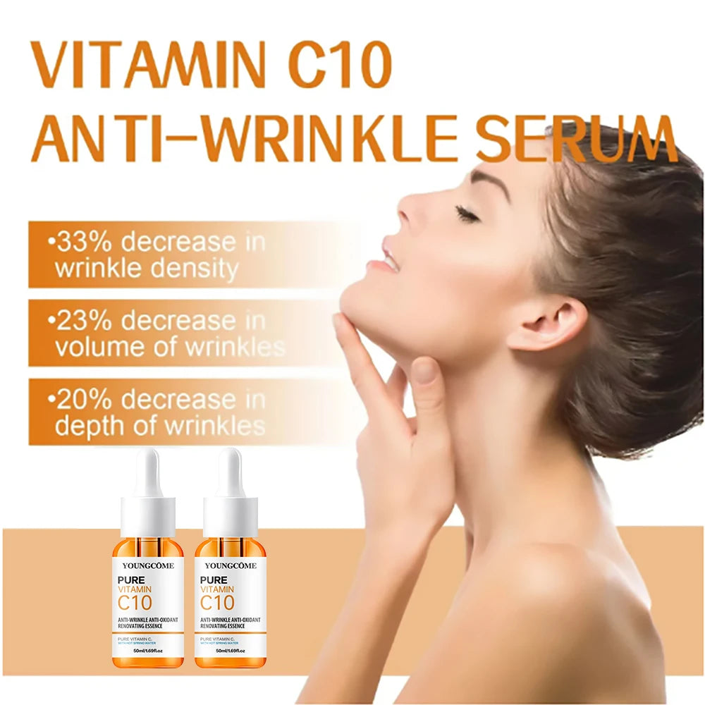 Vitamin C Serum with Hyaluronic Acid for Dark Skin Brightening - Smarsty