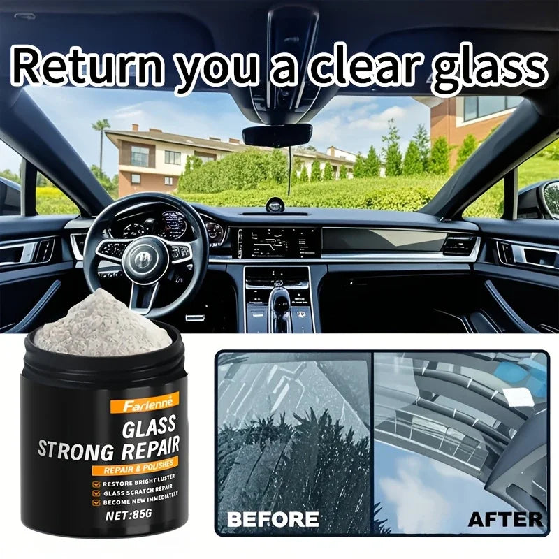 Super glass polishing powder|Restore glass clarity|Polishing for brightness|Glass scratch repair powder|Nanoscale scratch repair - Smarsty