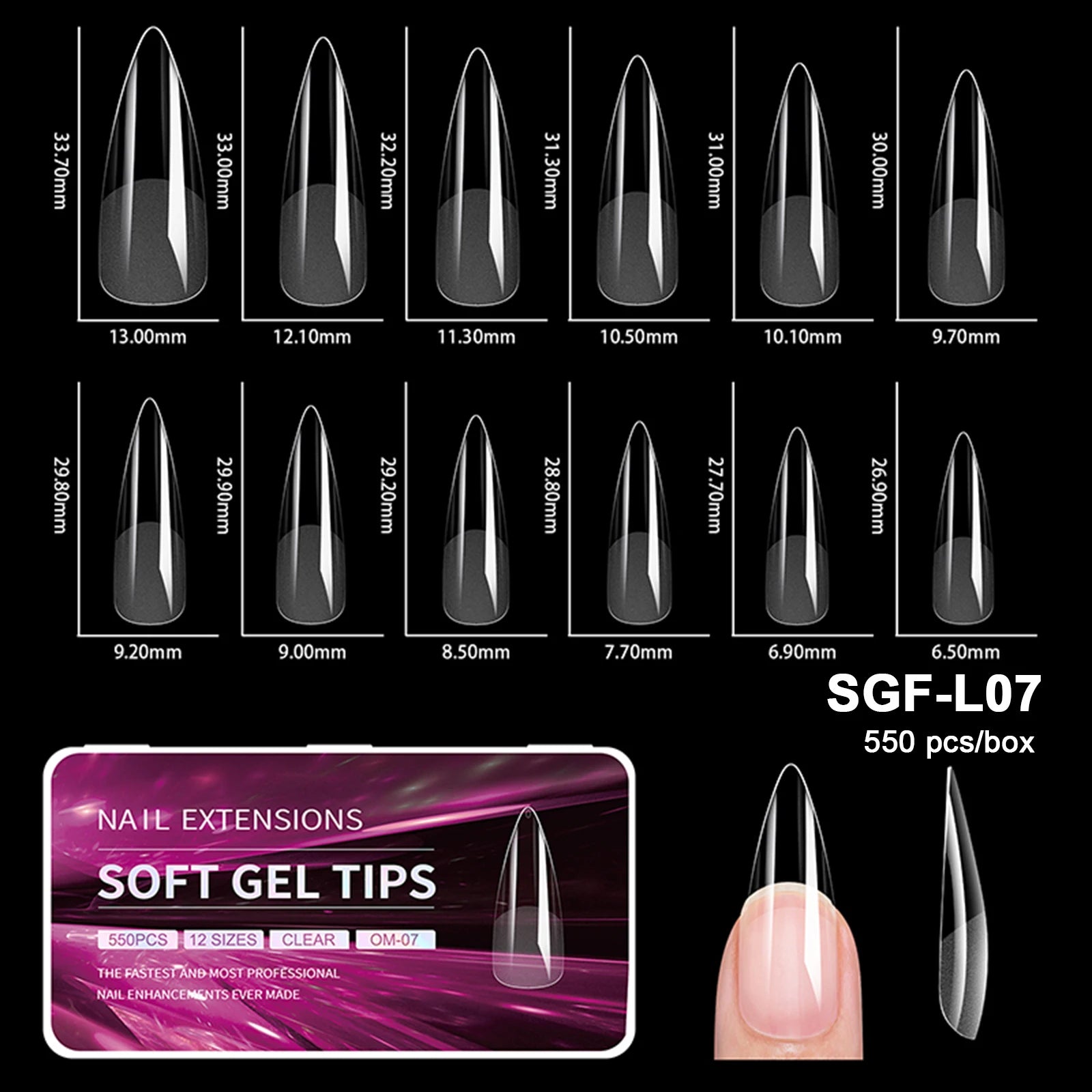 Luxury Soft Gel False Nail Tips for Elegant Manicure - Smarsty