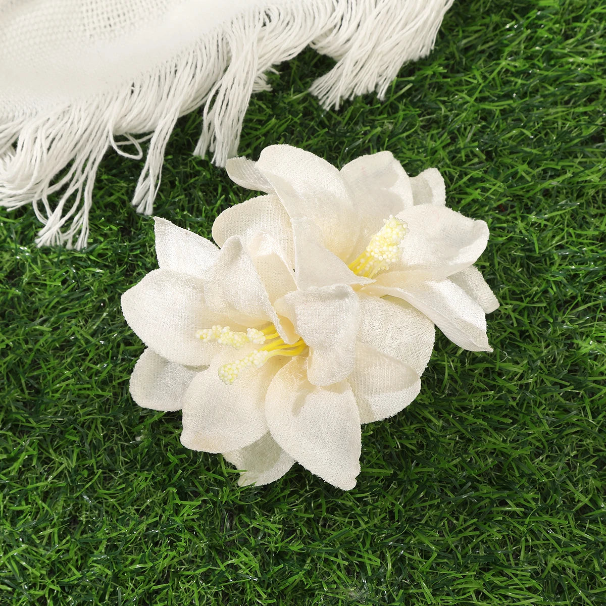 Bohemian Orchid Flower Hair Clips for Weddings - Smarsty