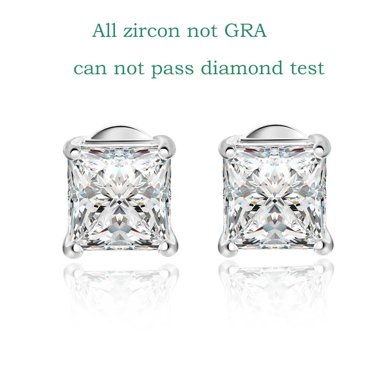 Moissanite Stud Earrings 0.4-5CT VVS Sterling Silver - Smarsty