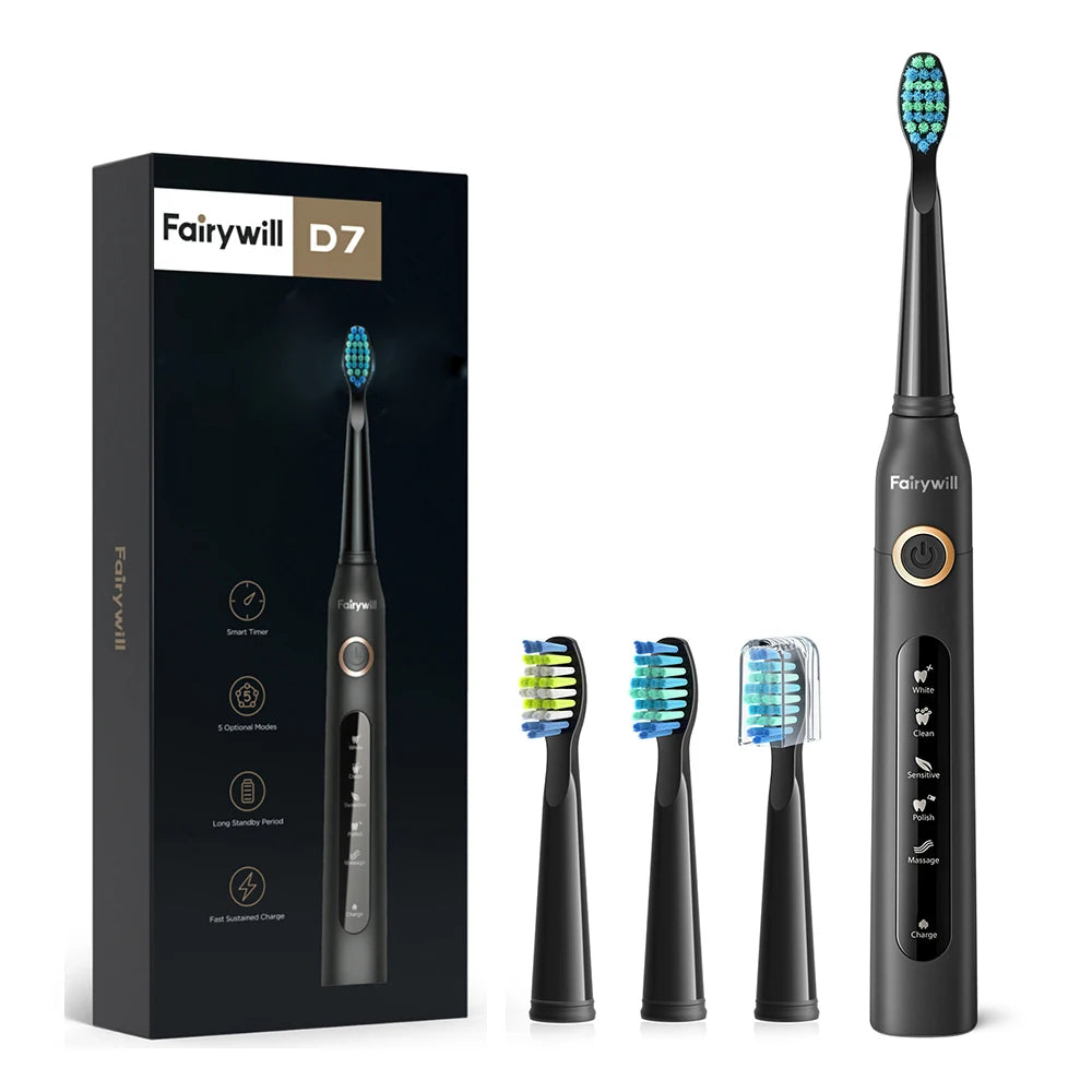 Fairywill Electric Sonic Toothbrush with USB Charging - Smarsty