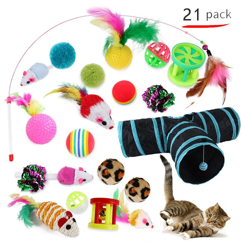 Interactive Cat Toy Combination Set for Fun Play - Smarsty