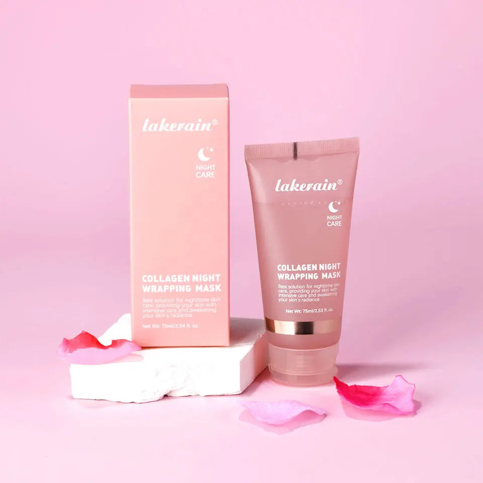 Night Collagen Wrapping Mask Rejuvenation Moisturizing Brightening Korean Face Mask Make Glowy Skin Elasticity Facial Mask - Smarsty
