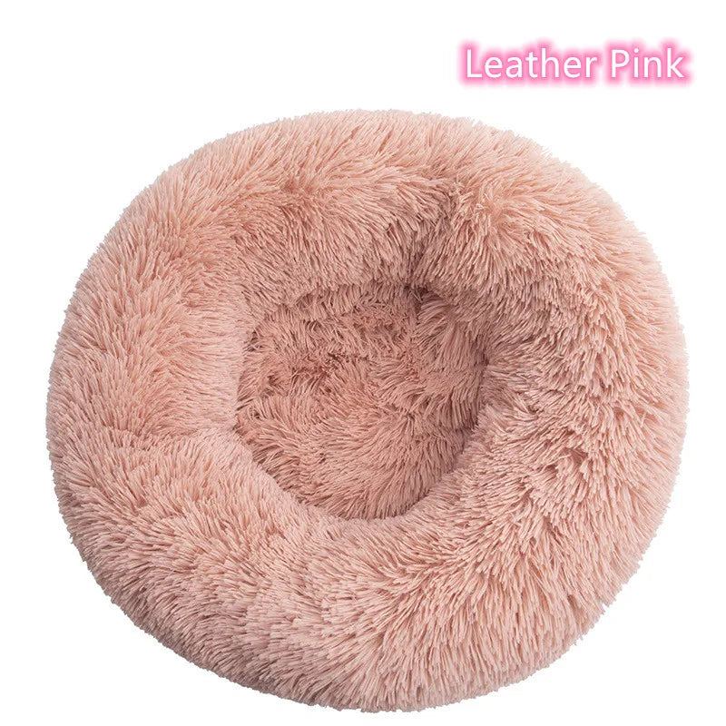 Super Soft Cat Bed Plush Donut Design for Comfort - Smarsty