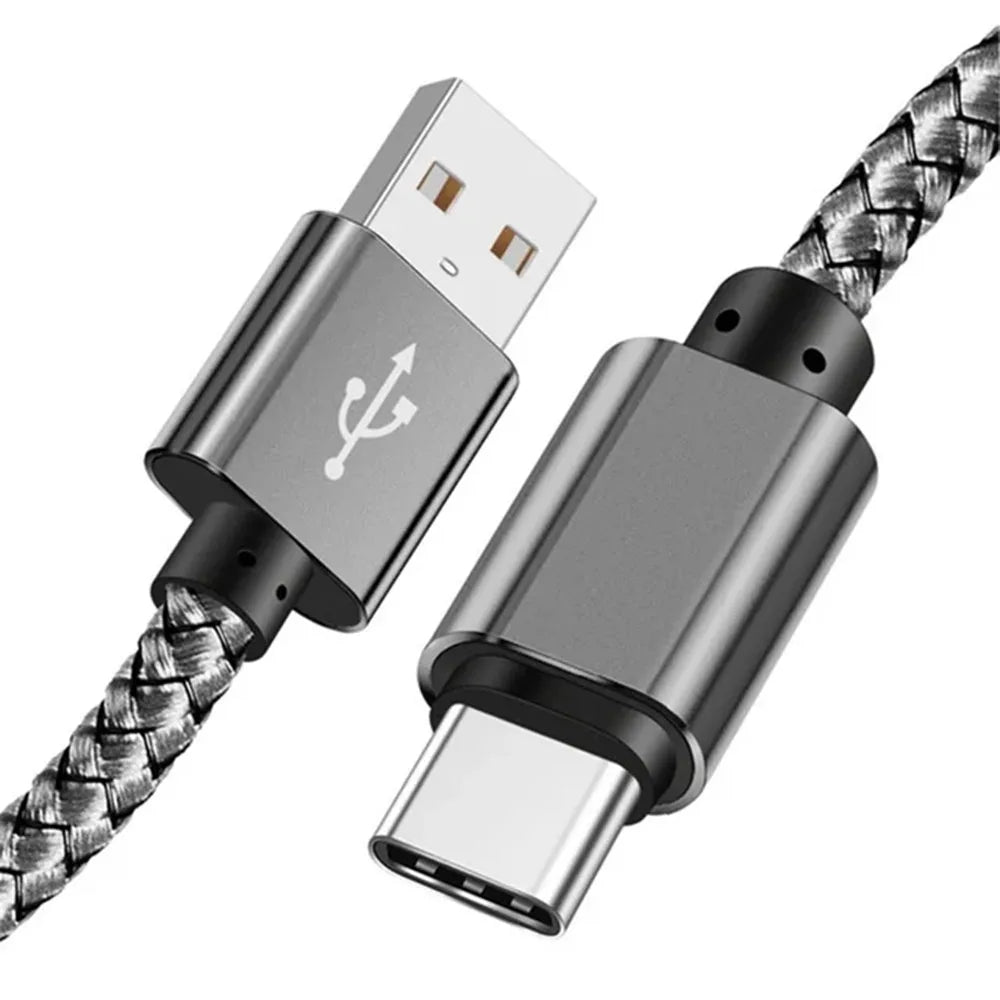 Nylon Fast Charging USB A to Type C Cable - Smarsty