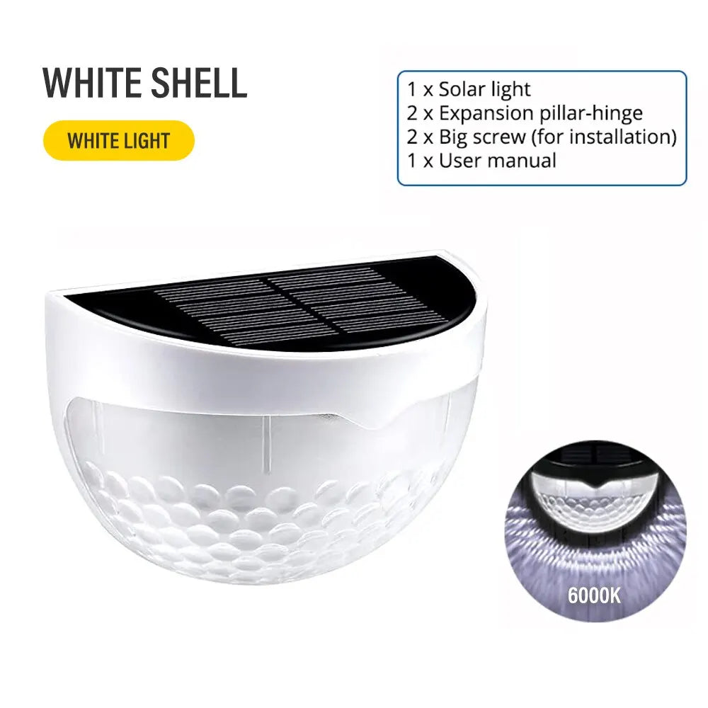 LED Solar Waterproof Fence Lights for Garden Pathway - Smarsty