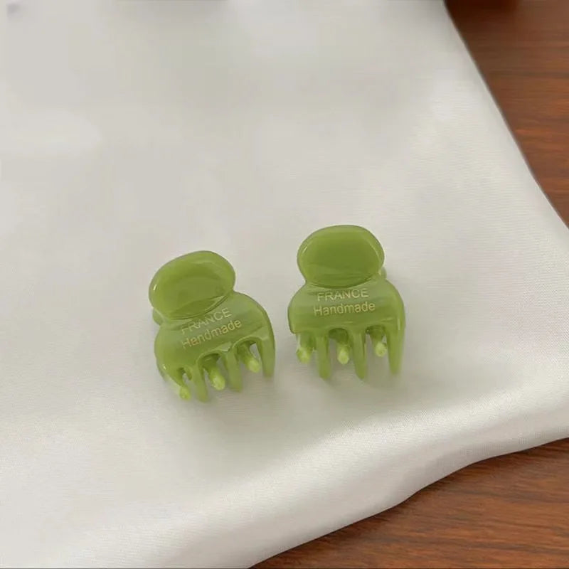 Mini Acetate Hair Claw Clips For Girls Cute Lightweight Grip - Smarsty