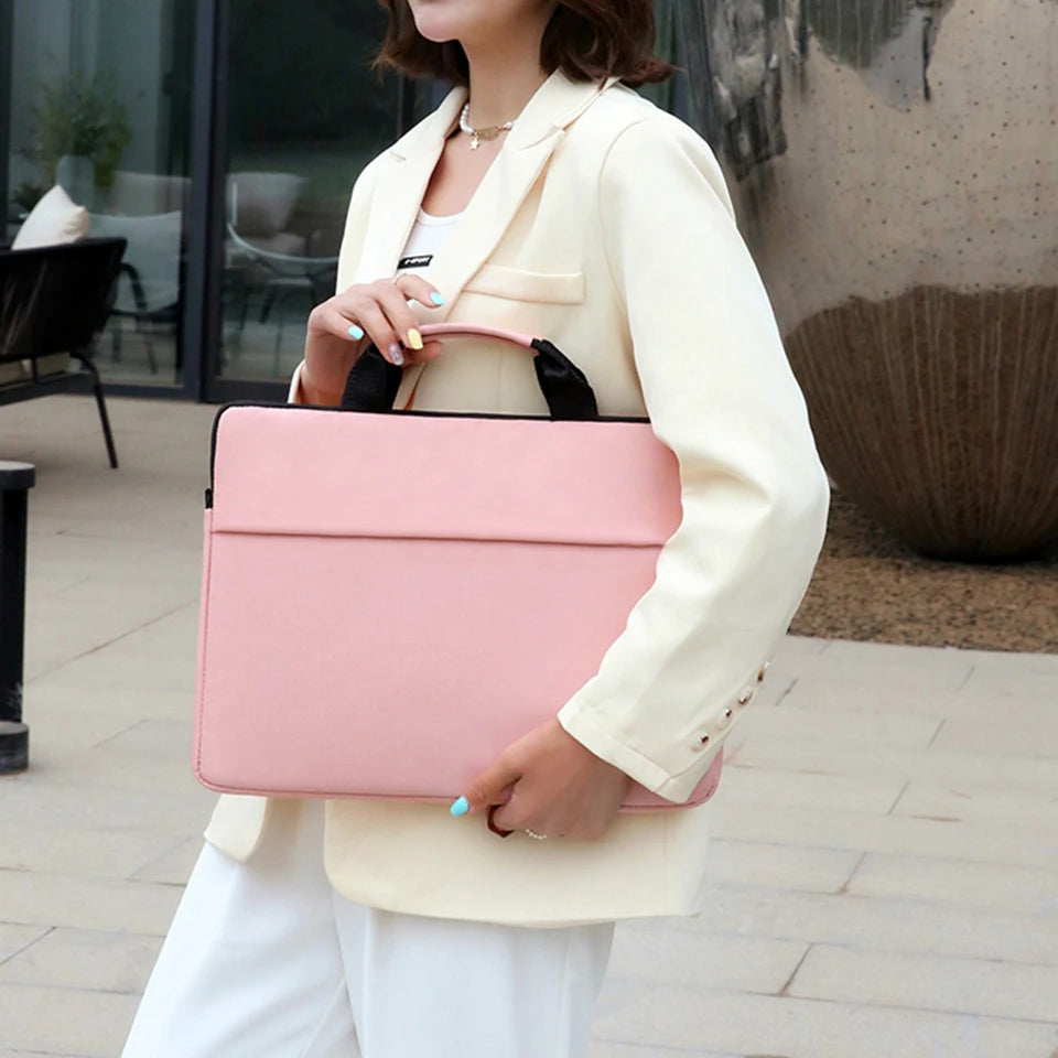 Velvet Shock Absorbing Laptop Bag For Women Travel Comfort