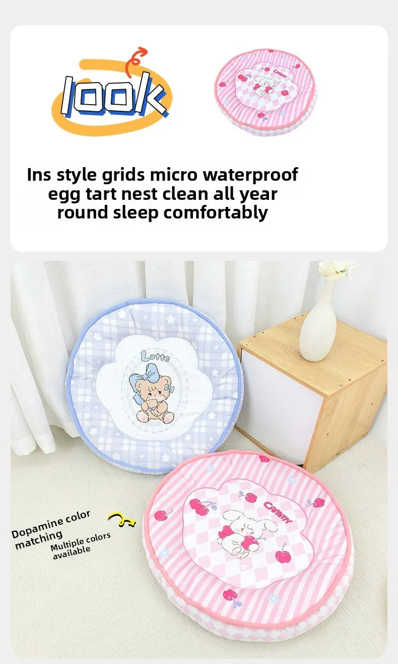 Round 50cm Reusable Pet Cooling Mat for Cats and Dogs - Smarsty
