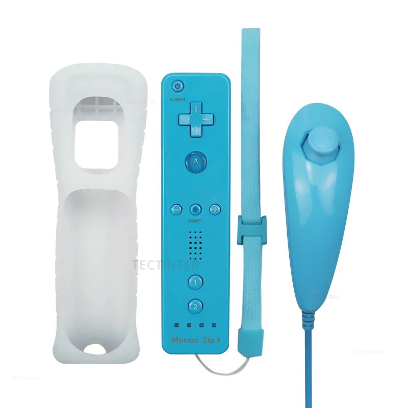 Wireless Nintendo Wii Gamepad Controller with Nunchuck Joypad - Smarsty