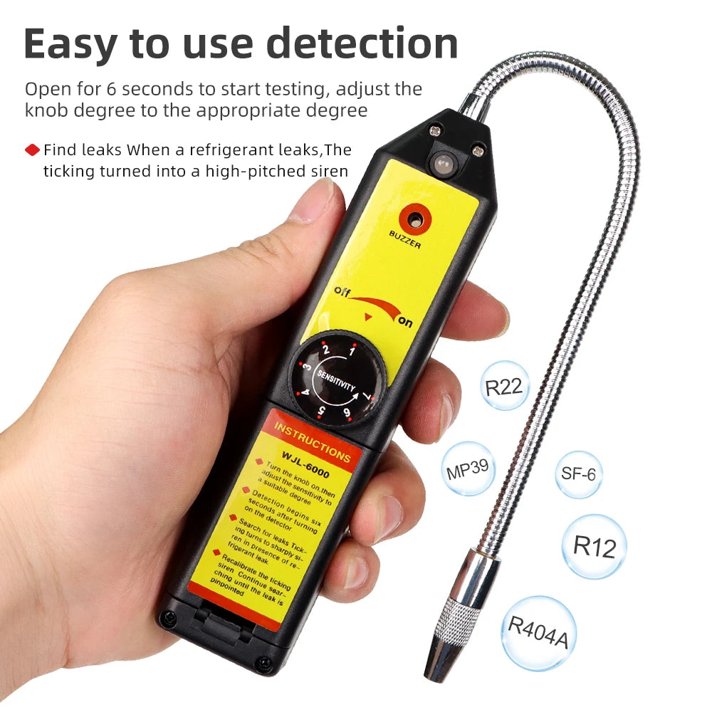 WJL-6000 Halogen Leak Detector for Refrigerants - Smarsty
