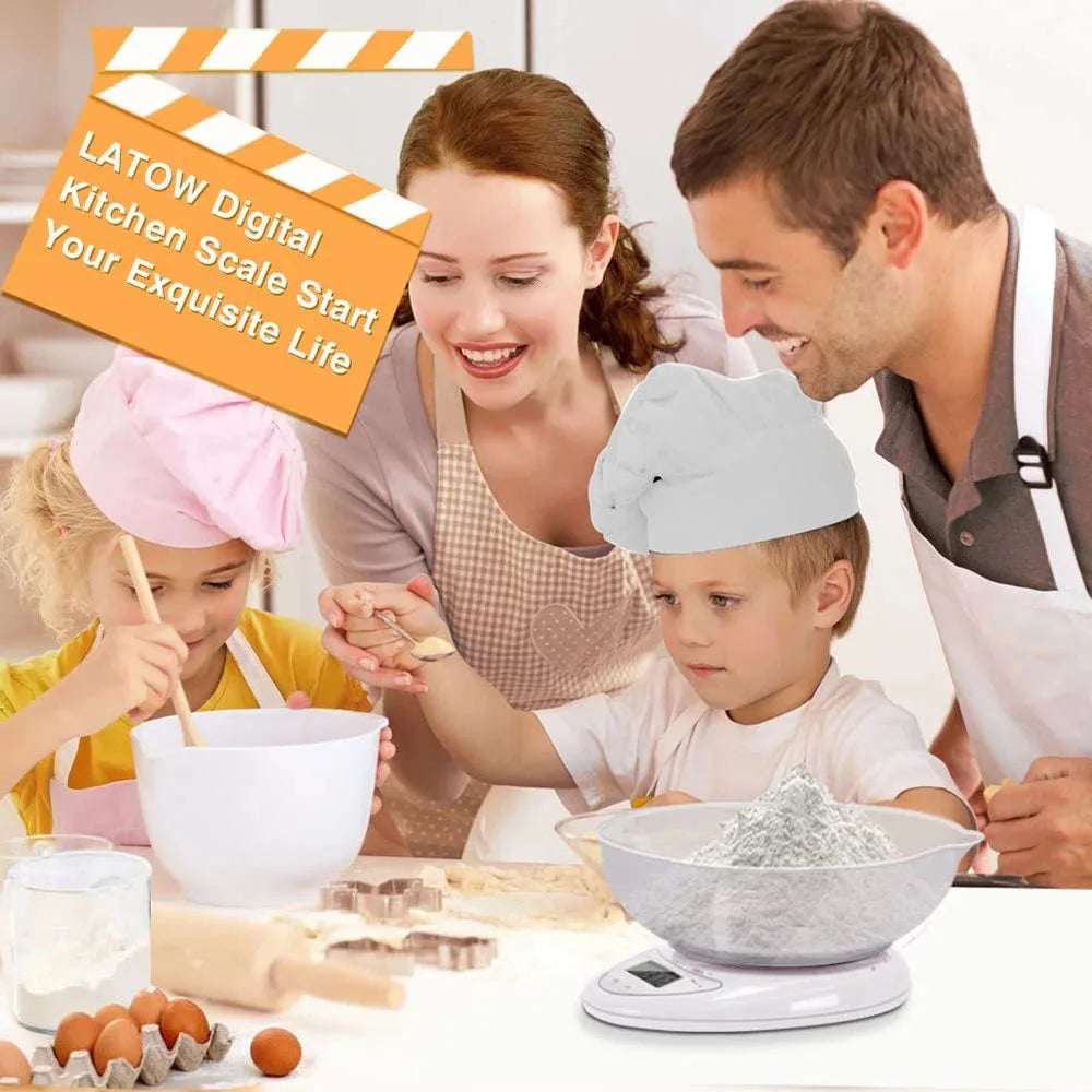 5kg/1g 1kg/0.1g Portable Digital Scale LED Electronic Scales Postal Food Measuring Weight Kitchen LED Electronic Scales by Smarsty