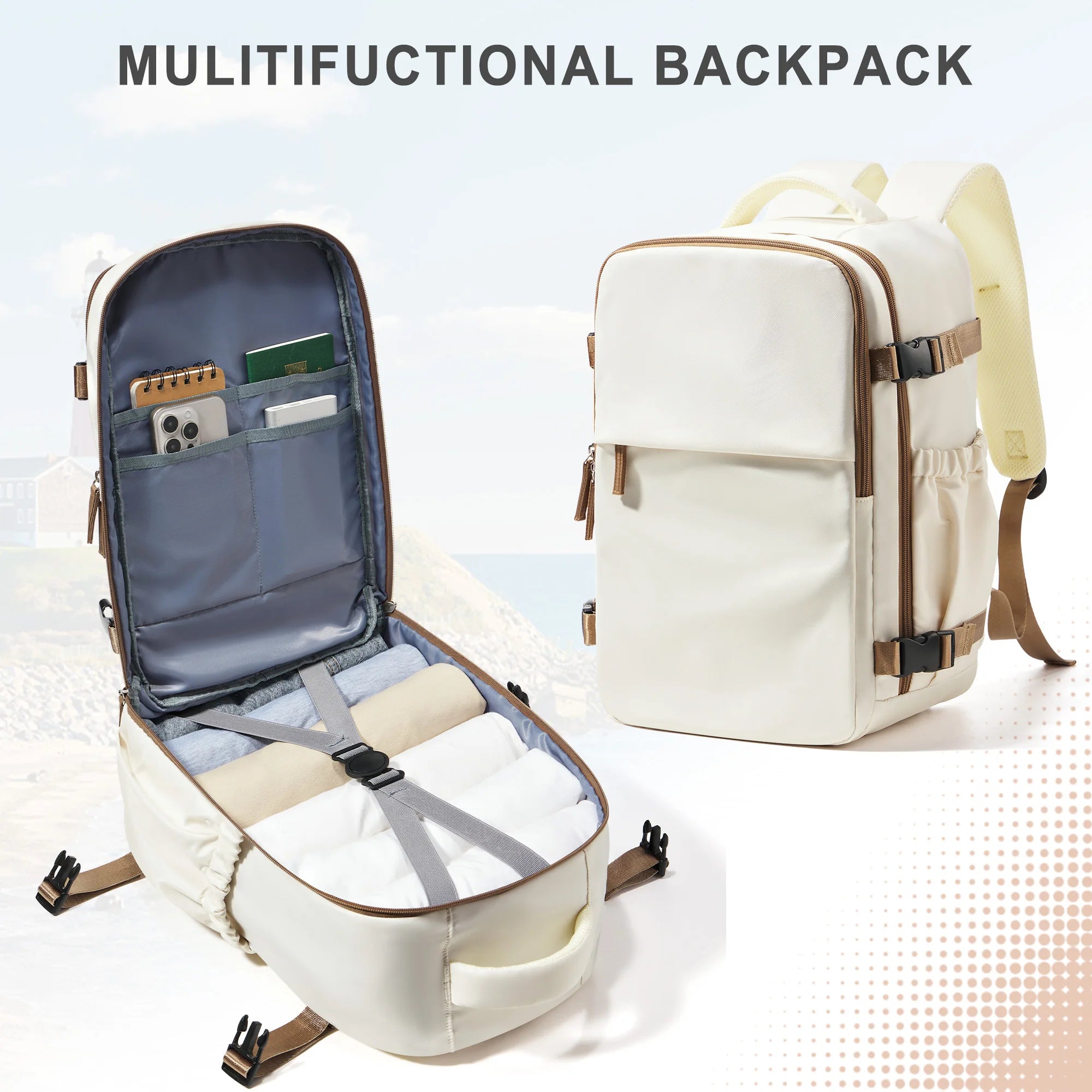 Cabin Airplane Travel Backpack 40x30x20, Hand Luggage Cabin Backpack Wizzair 40x30x20 Carry-Ons Men Women 15.6 inch Laptop Bags - Smarsty
