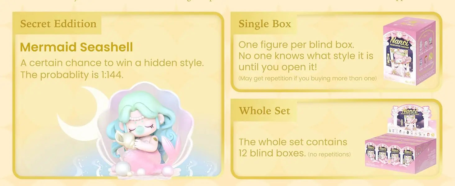 Robotime Rolife Nanci Museum Of Fantasy Blind Box Action Figures Doll Toys Surprise Box Lady Toys for Children Friends - ZOXX0 by Smarsty