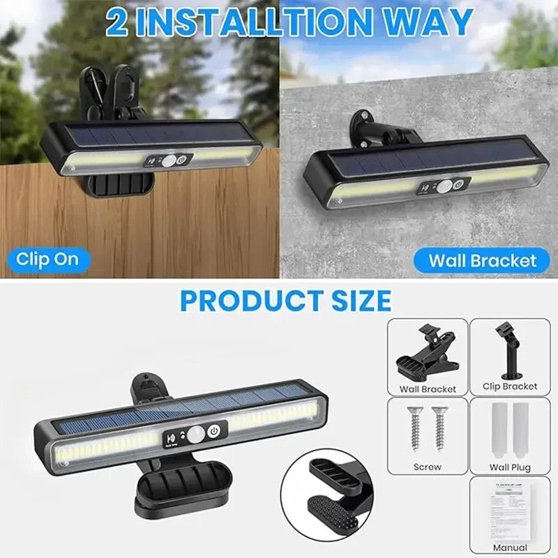 Solar LED Garden Light with Motion Sensor 300000LM Waterproof - Smarsty