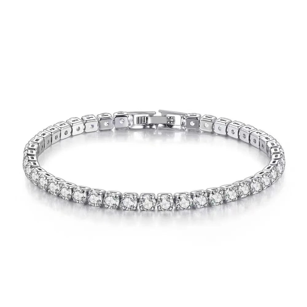 S925 Sterling Silver Tennis Ball Bracelet for Women - Smarsty