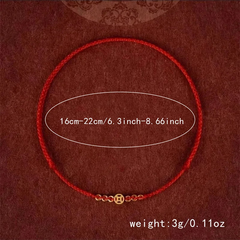 Handmade Lucky Red Bracelet for Wealth and Prosperity - Smarsty