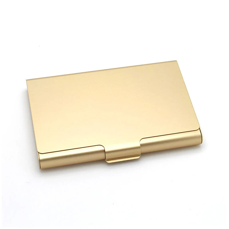 Creative Business Card Case Aluminum Alloy Bank Credit ID Card Wallet Name Card Holder Metal Box Cover Card Holder Men Wallet