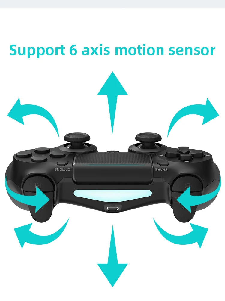 Wireless Bluetooth Game Controller for PS4 with Dual Vibration - Smarsty