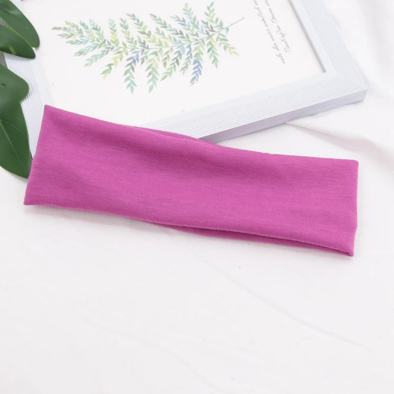 Cotton Stretch Headband For Women Men Comfortable Workout - Smarsty