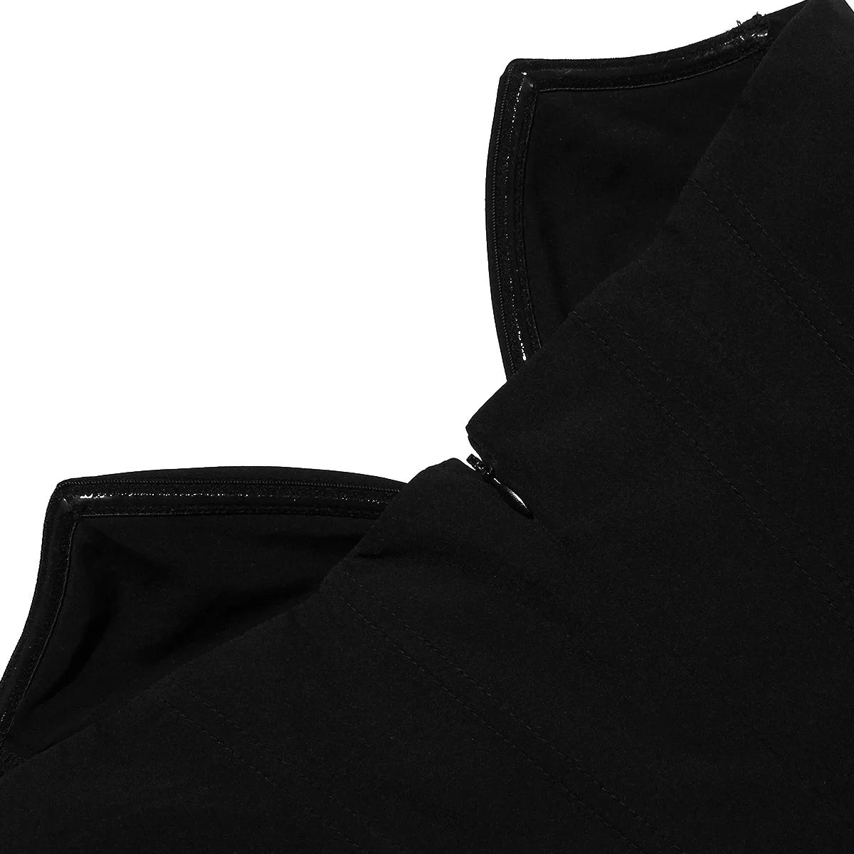 Suninheart Black Elegant Wedding Events Dress Sexy Strapless Corset Dress Midi Christmas Party Dresses for Women Clothing 2023 - Smarsty
