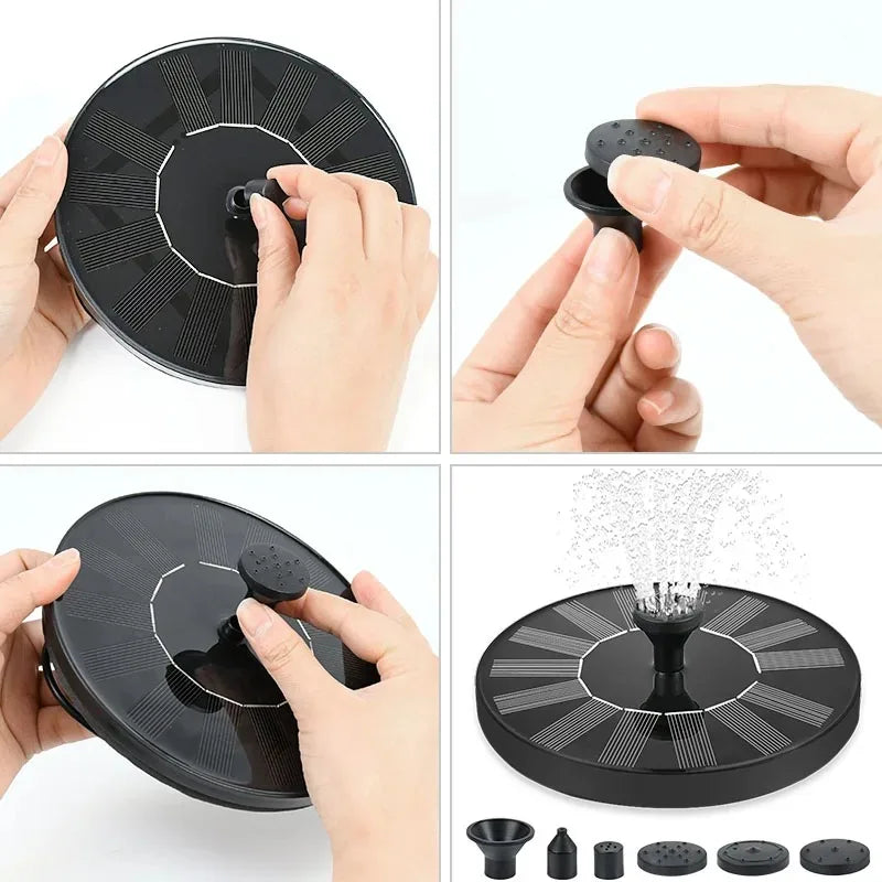 Solar Powered Fountain for Outdoor Garden Decoration - Smarsty