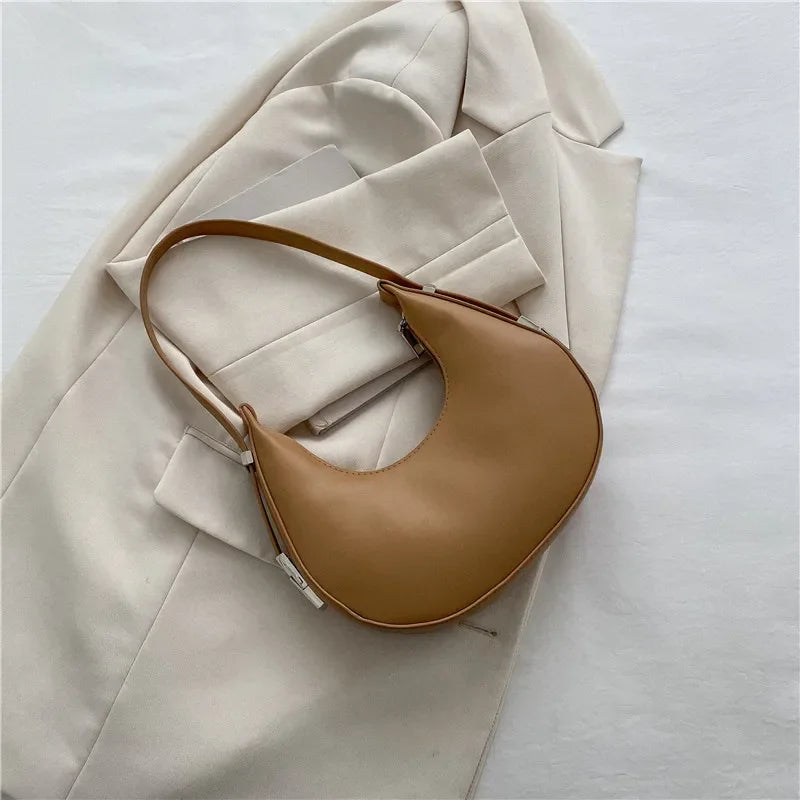 Luxury PU Leather Hobo Bag For Women With Zipper Closure - Smarsty