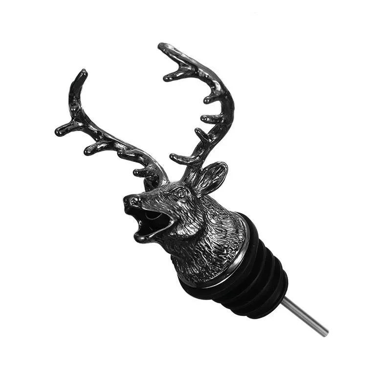 Zinc Alloy Deer Head Wine Pourer and Stopper - Smarsty