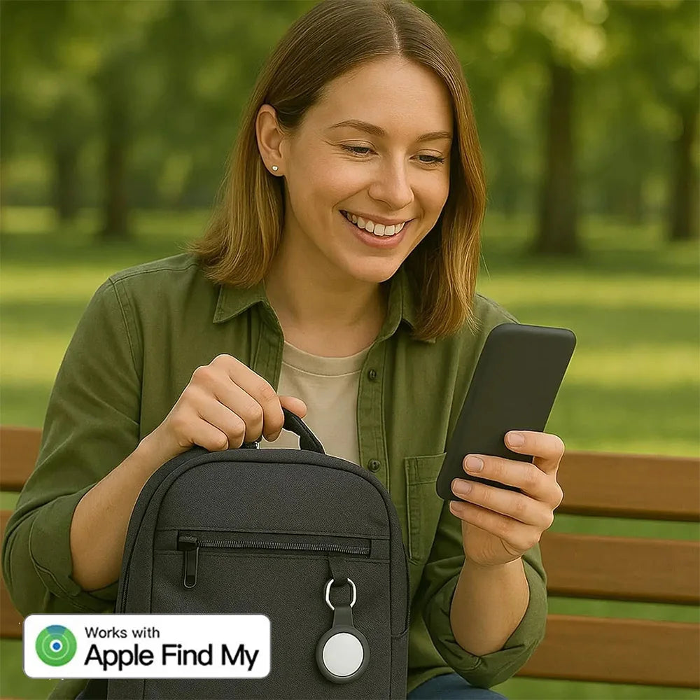 MRSVI Mini GPS Tracker with Apple Find My App Integration - Smarsty