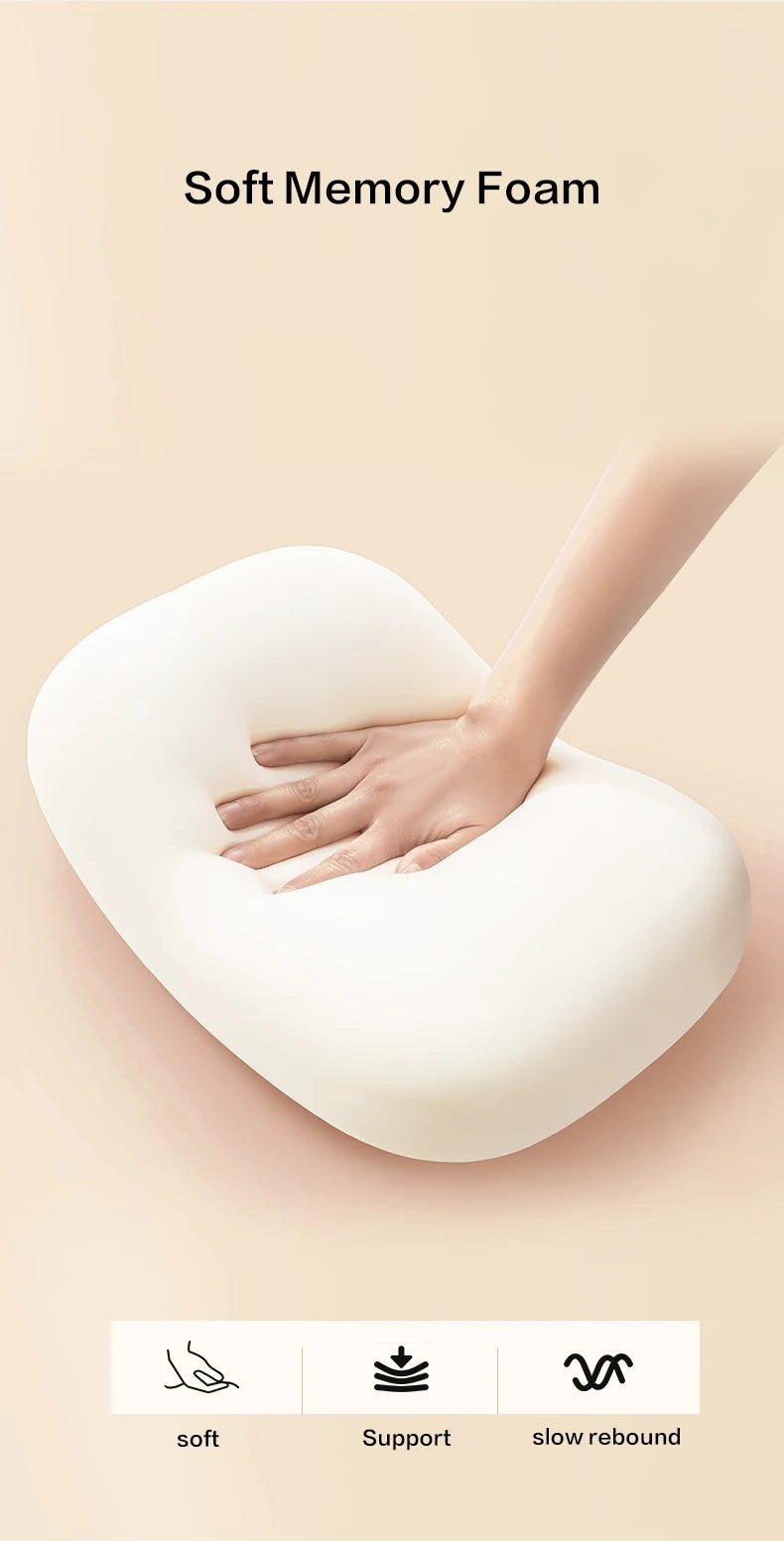 Multifunction Memory Foam Neck Pillow for Comfortable Travel - Smarsty