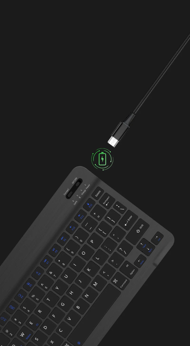 Magnetic Tablet Keyboard for Tablets Bluetooth Rechargeable
