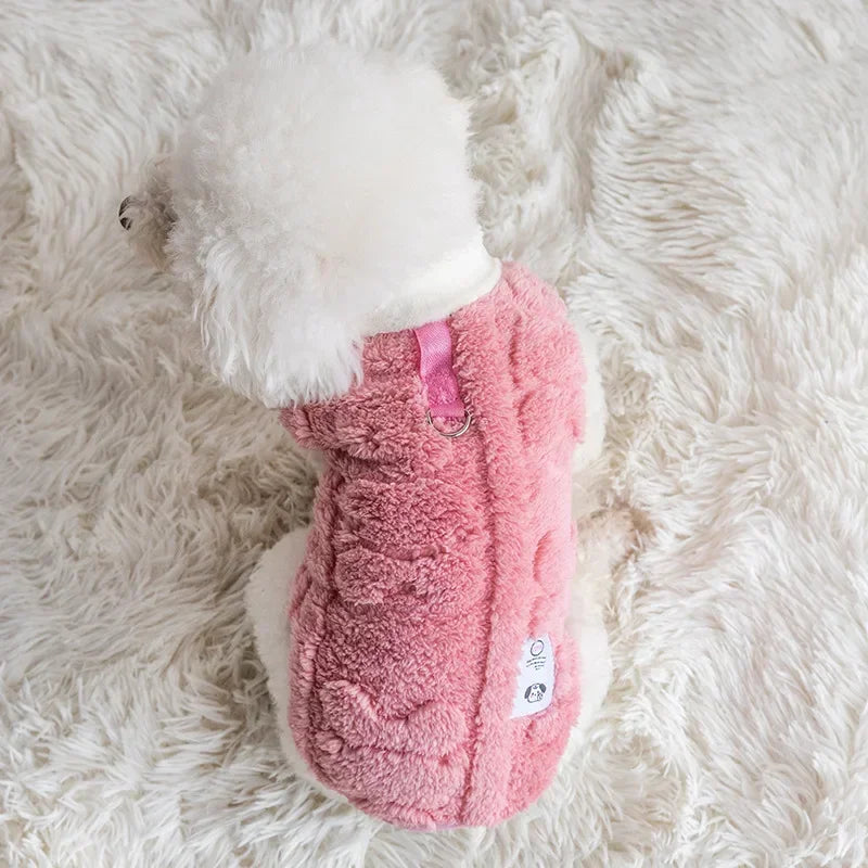 Soft Fleece Dog Sweater for Winter Warmth - Smarsty