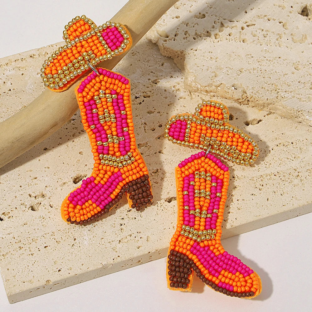 Handmade Bohemian Starfish Drop Earrings for Women - Smarsty