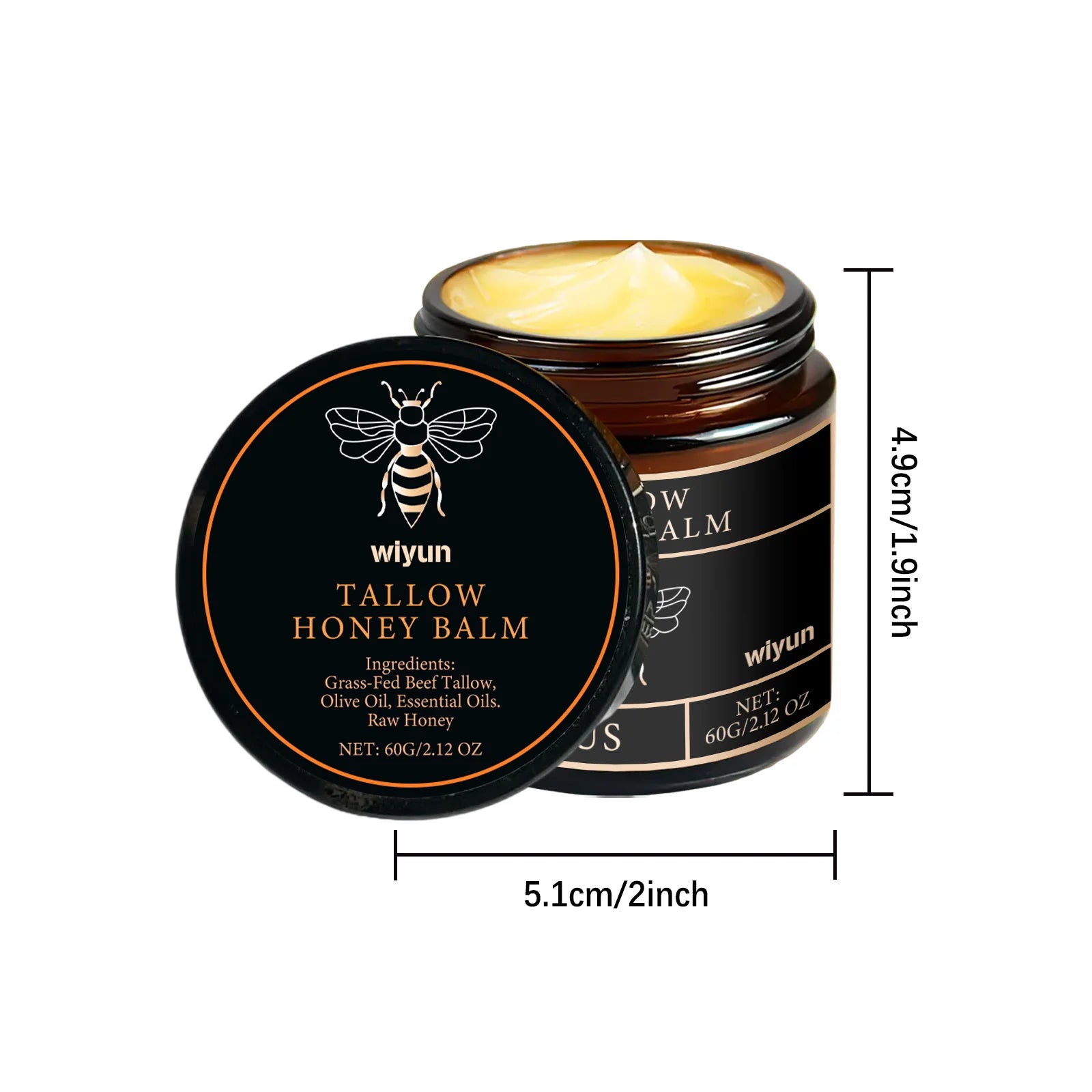 Tallow Honey Cream Hydrating Moisturizer for Elasticity - Smarsty
