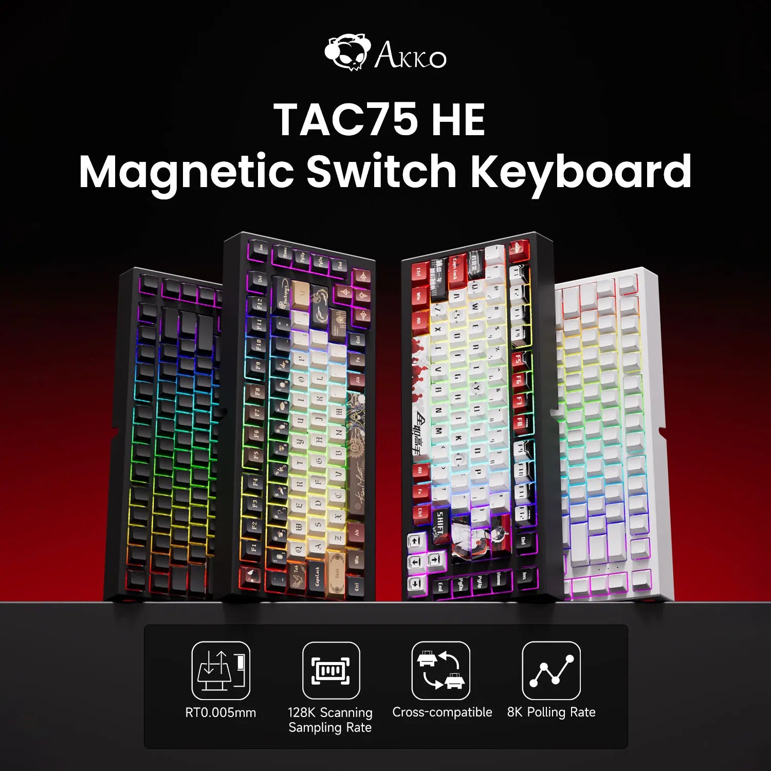 Magnetic Switch Mechanical Keyboard 75 Percent RGB Gaming