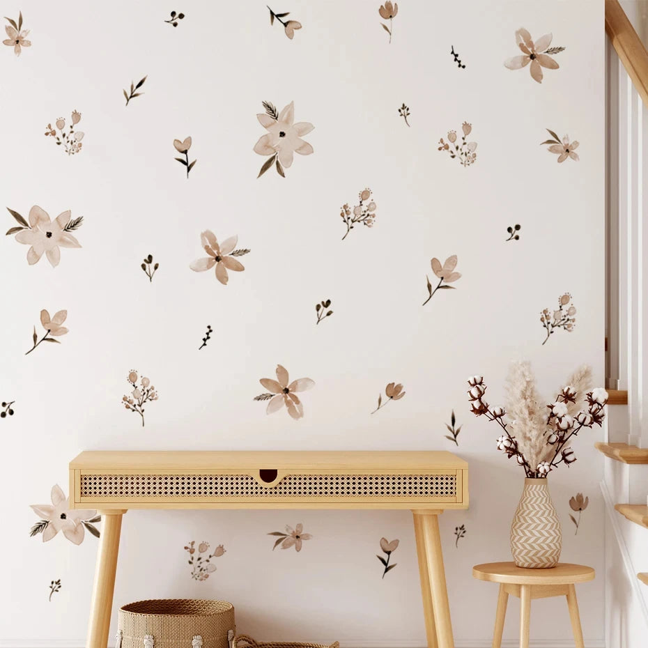 Boho Flowers Wall Stickers for Kids Room Décor - Smarsty