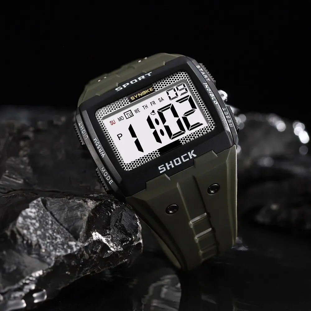 SYNOKE Waterproof Sports Watch with Night Glow Feature - Smarsty