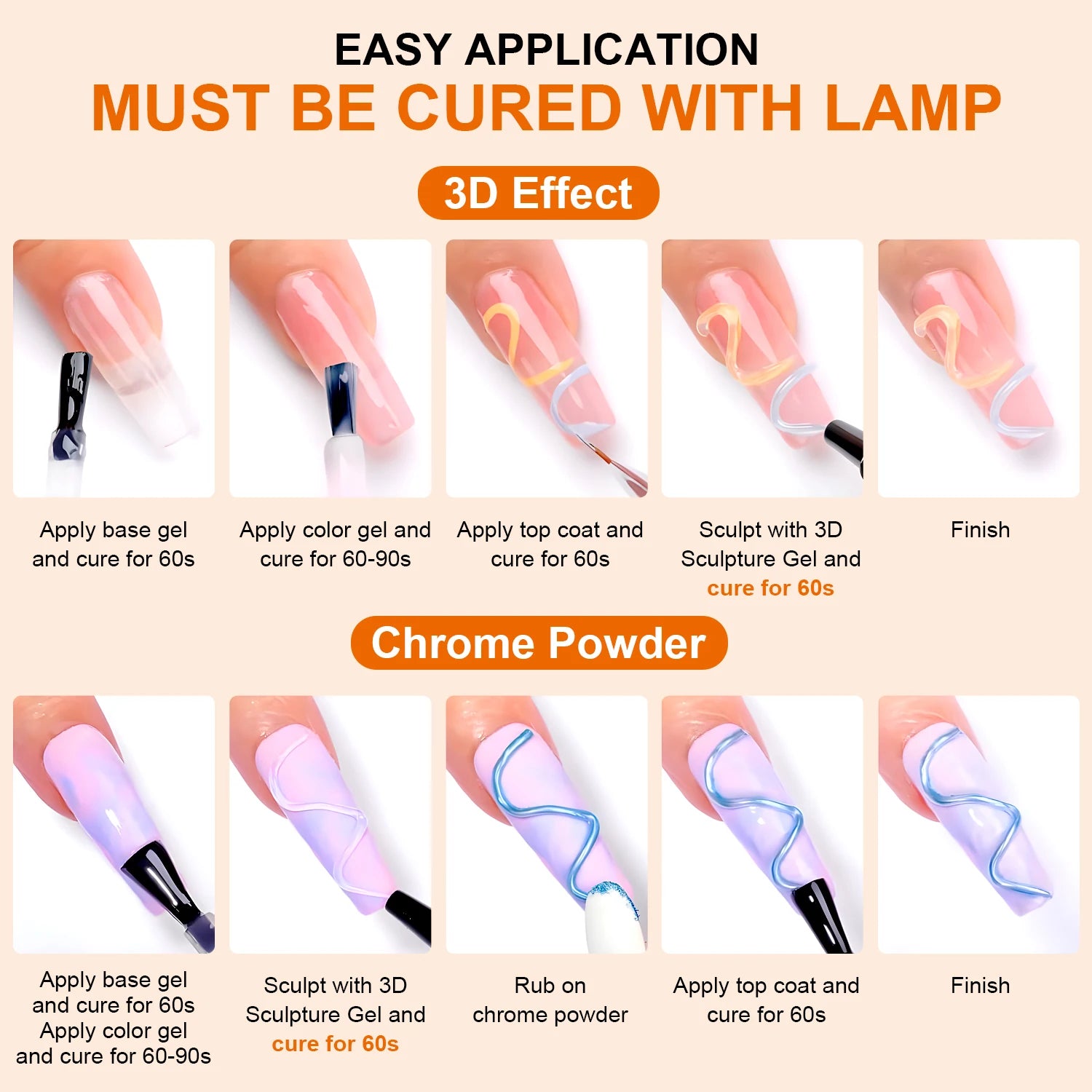 3D Nail Art Gel 10ml for Intricate DIY Designs - Smarsty