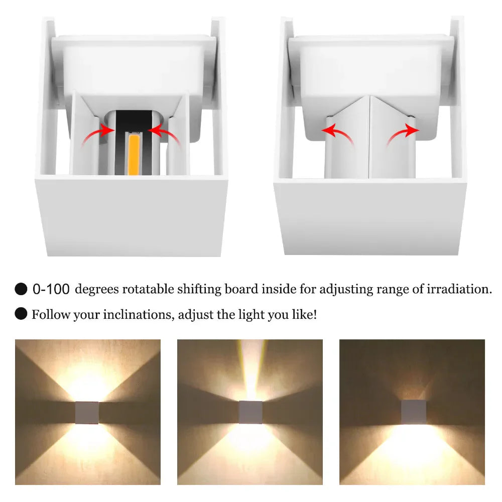 IP65 Outdoor LED Wall Lamp for Garden and Porch - Smarsty