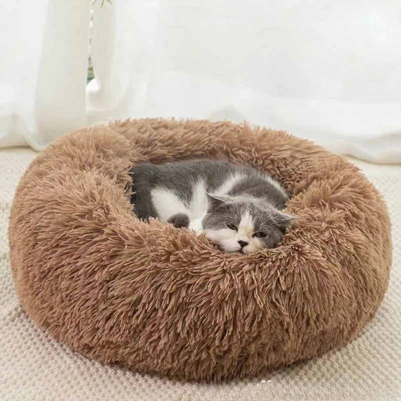Comfortable Plush Pet Bed for Cats and Dogs - Smarsty