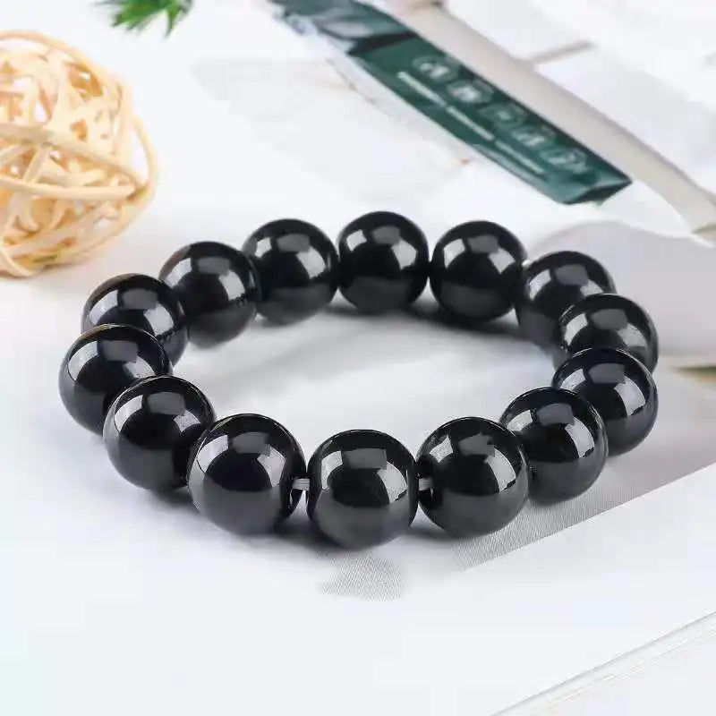 Black Obsidian Bracelet for Blood Circulation and Weight Loss - Smarsty