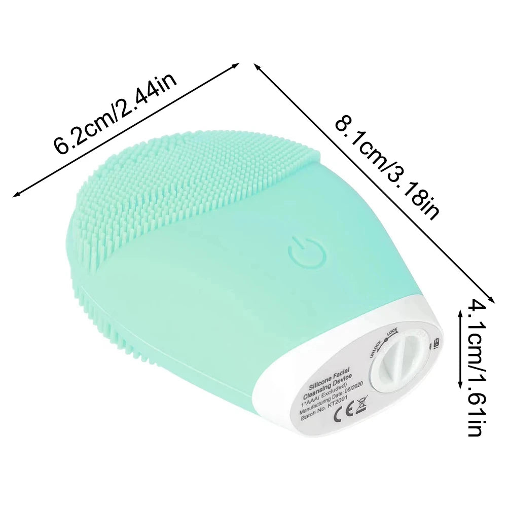 Electric Silicone Facial Cleanser with Vibration Massage - Smarsty