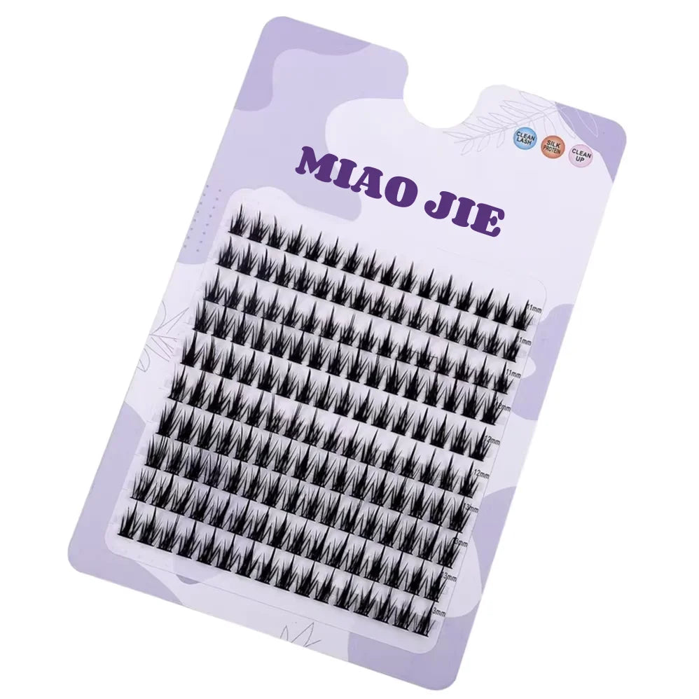 MIAOJIE 160 Rows Faux Mink Cluster Lashes for Natural Look - Smarsty