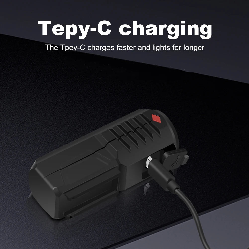 LED Cycling Front Light USB Charging Cycling Safety Front Lamp 3 Gears Bike Handlebar Flashlight Bicycle Accessories