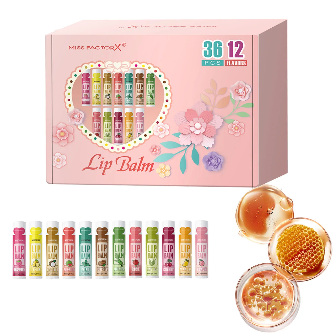 36PCS Deep Moisturizing Lip Balm Set for Bright Lips - Smarsty