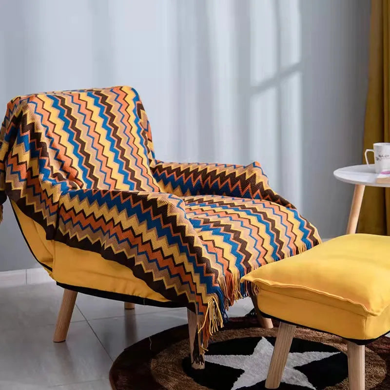 Boho Aztec Throw Blanket for Stylish Home Decor - Smarsty